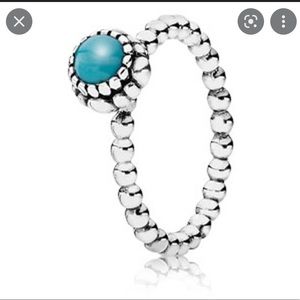 Pandora Birthday Blooms December/Turquoise